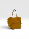 Louis Vuitton Epi Neverfull MM Yellow Jaune Citron Tote Bag w/ Pochette