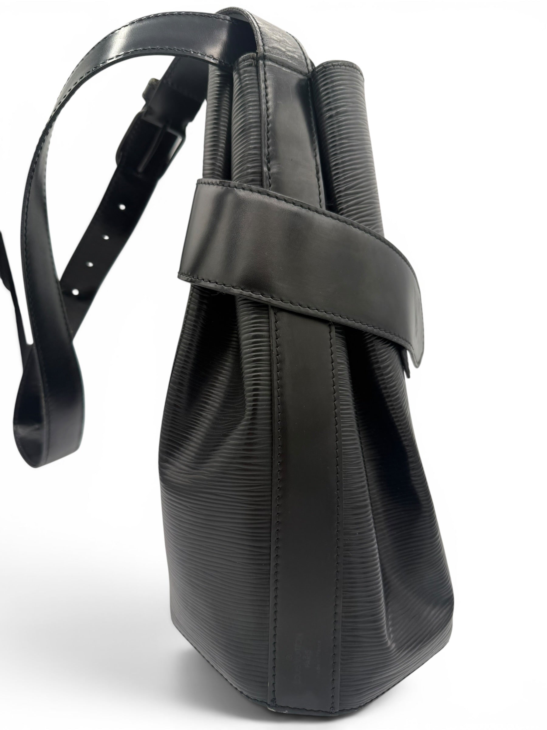 Louis Vuitton Black Epi Leather Sac d'Épaule PM Shoulder Bag Vintage