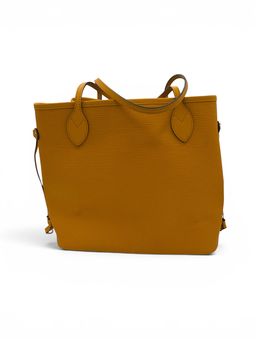 Louis Vuitton Epi Neverfull MM Yellow Jaune Citron Tote Bag w/ Pochette