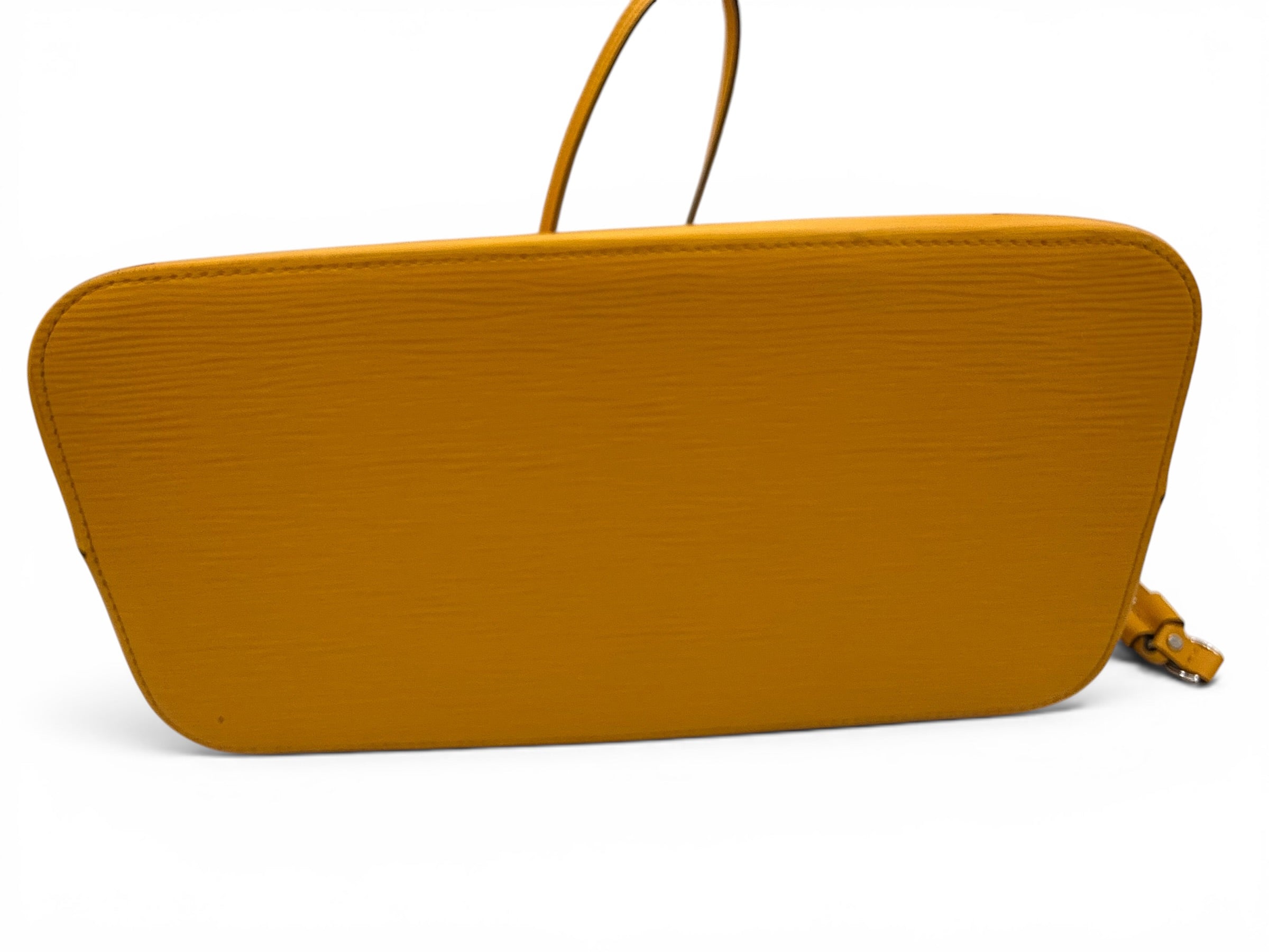 Louis Vuitton Epi Neverfull MM Yellow Jaune Citron Tote Bag w/ Pochette