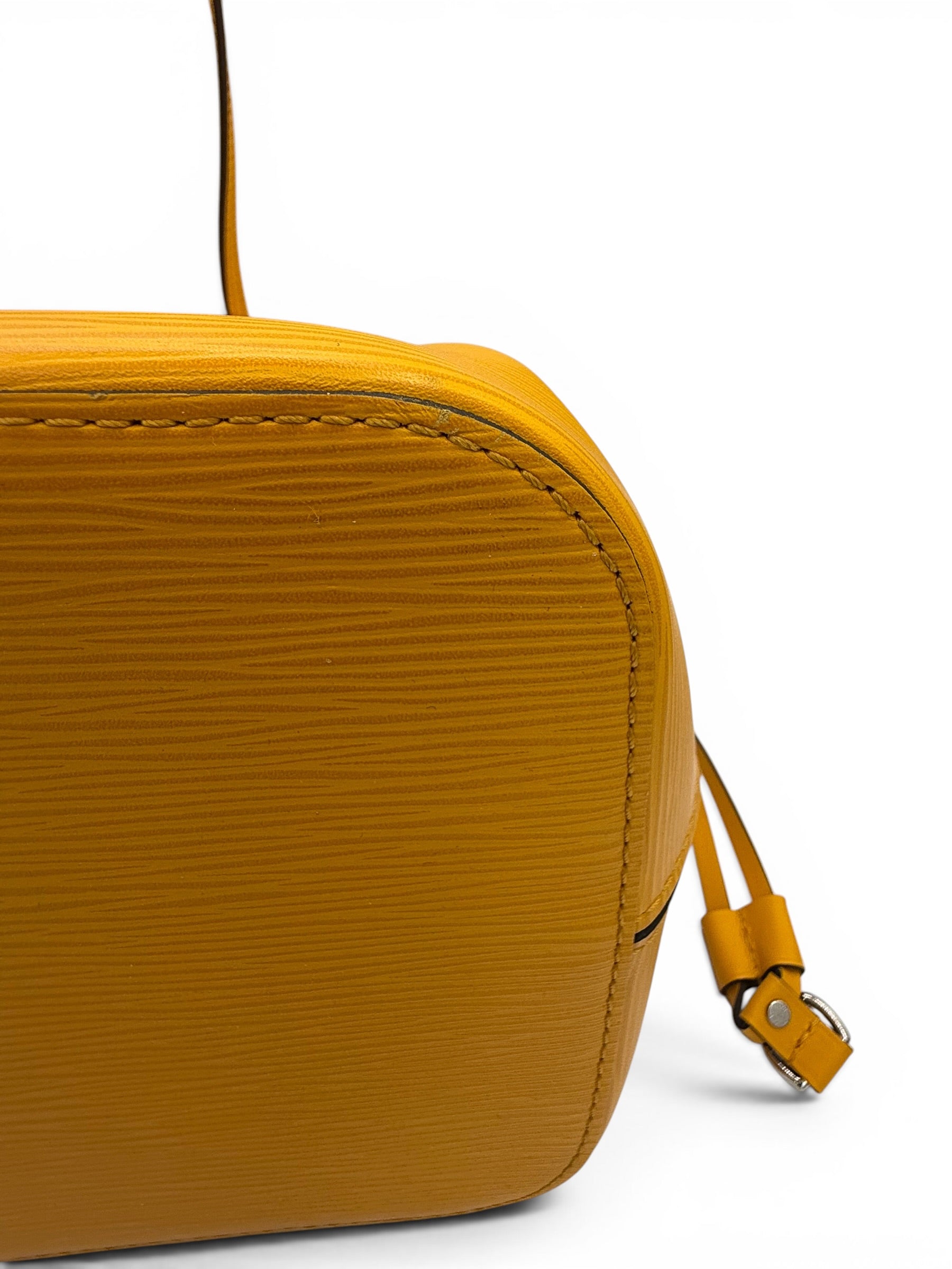 Louis Vuitton Epi Neverfull MM Yellow Jaune Citron Tote Bag w/ Pochette