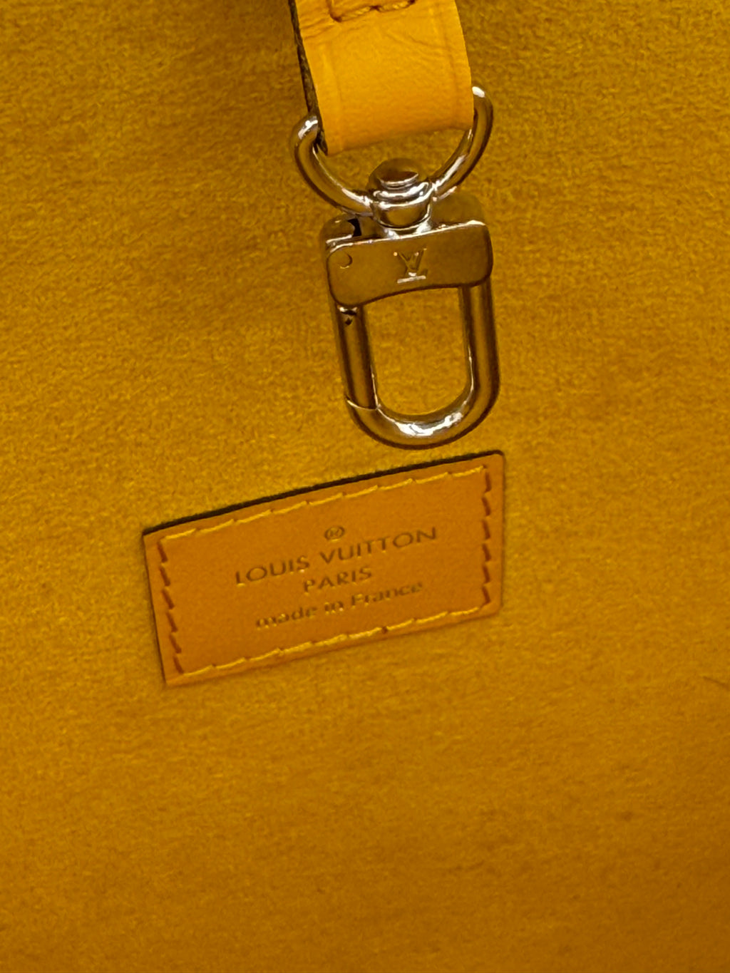 Louis Vuitton Epi Neverfull MM Yellow Jaune Citron Tote Bag w/ Pochette