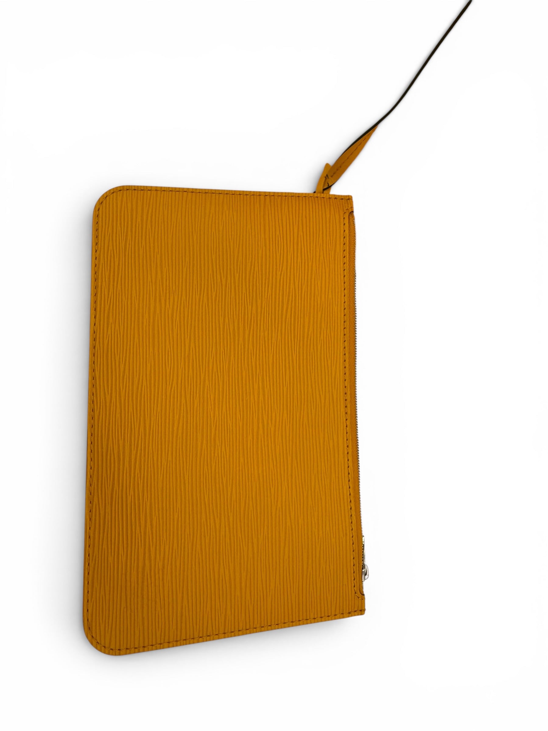 Louis Vuitton Epi Neverfull MM Yellow Jaune Citron Tote Bag w/ Pochette