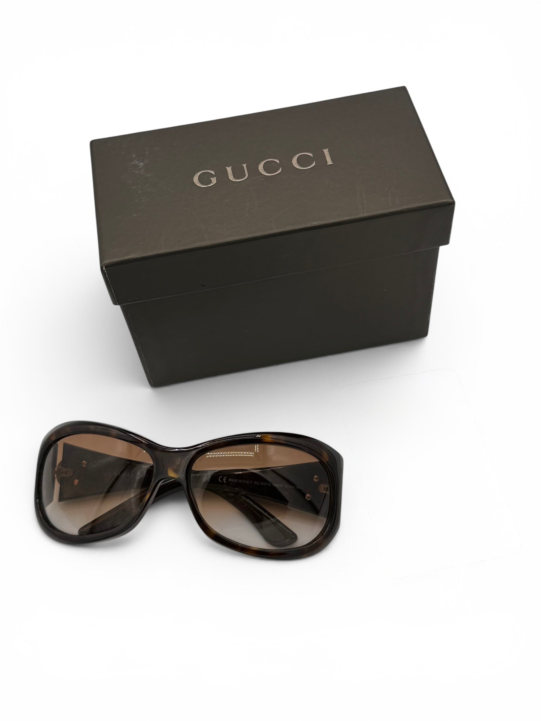 Gucci GG 2937/S Tortoiseshell Oversized Sunglasses with Box