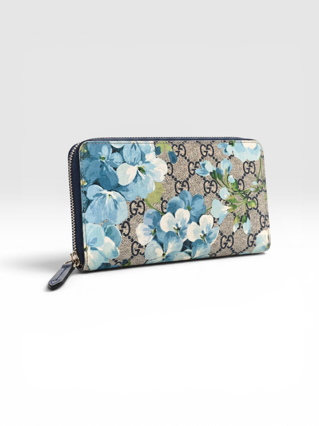 Gucci GG Blooms Zip Around Wallet