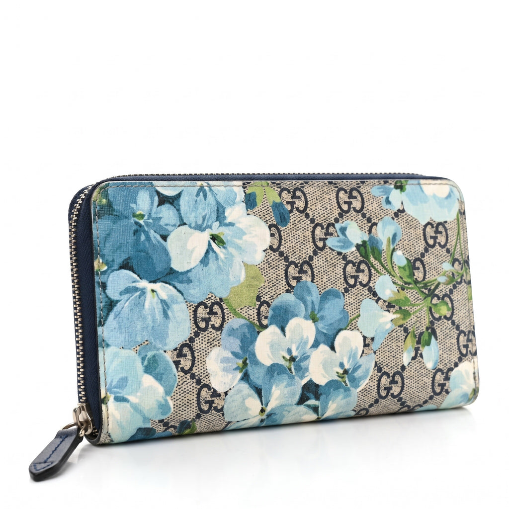 Gucci GG Blooms Zip Around Wallet