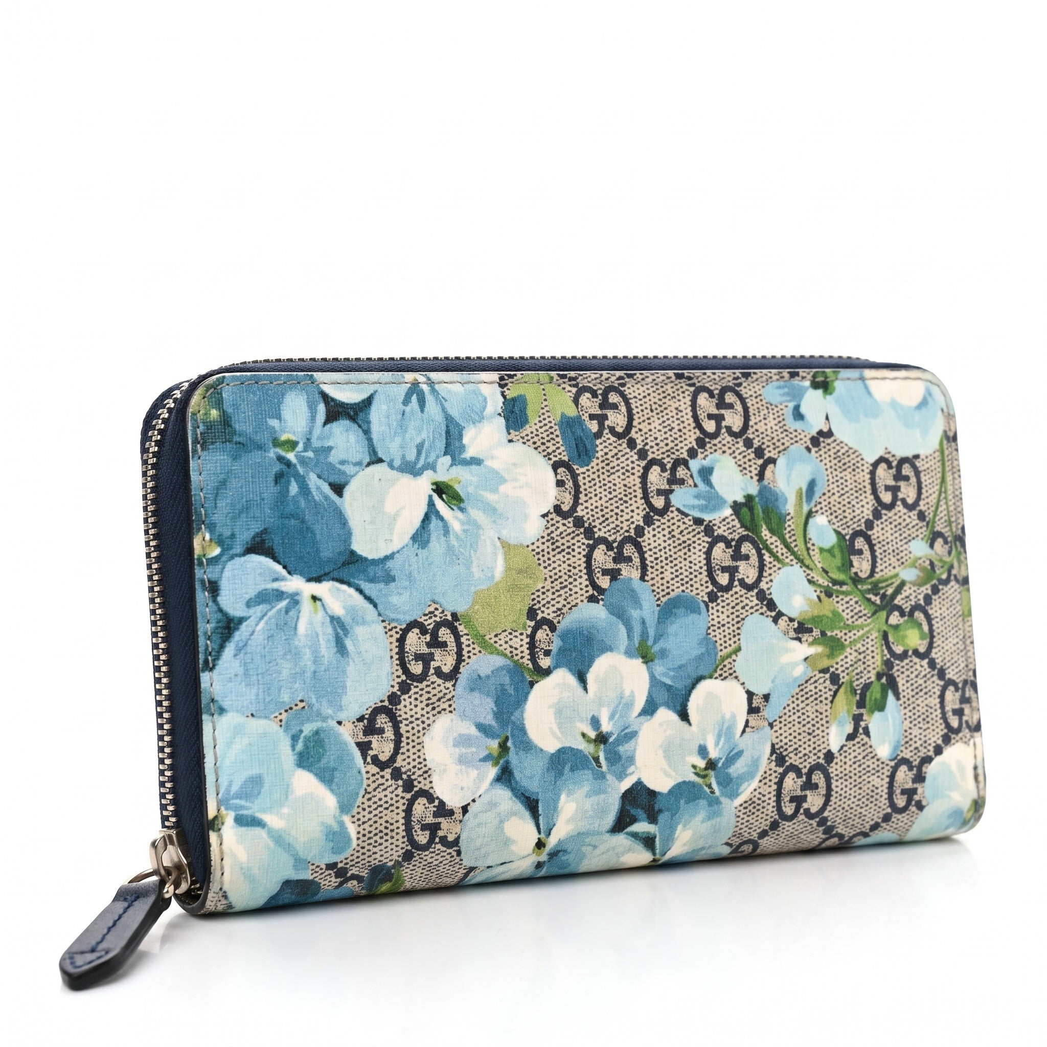 Gucci GG Blooms Zip Around Wallet