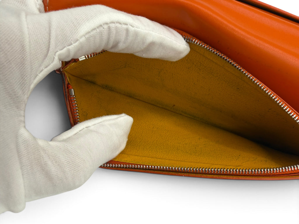 Goyard Richelieu Wallet Orange Goyardine Canvas