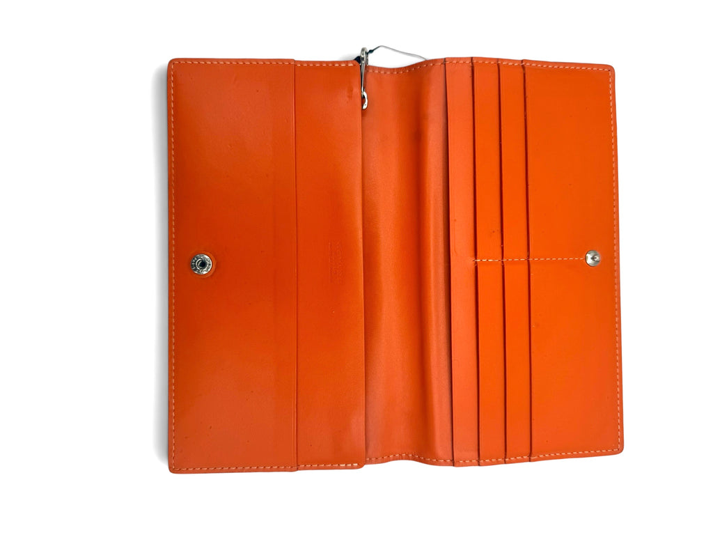 Goyard Richelieu Wallet Orange Goyardine Canvas