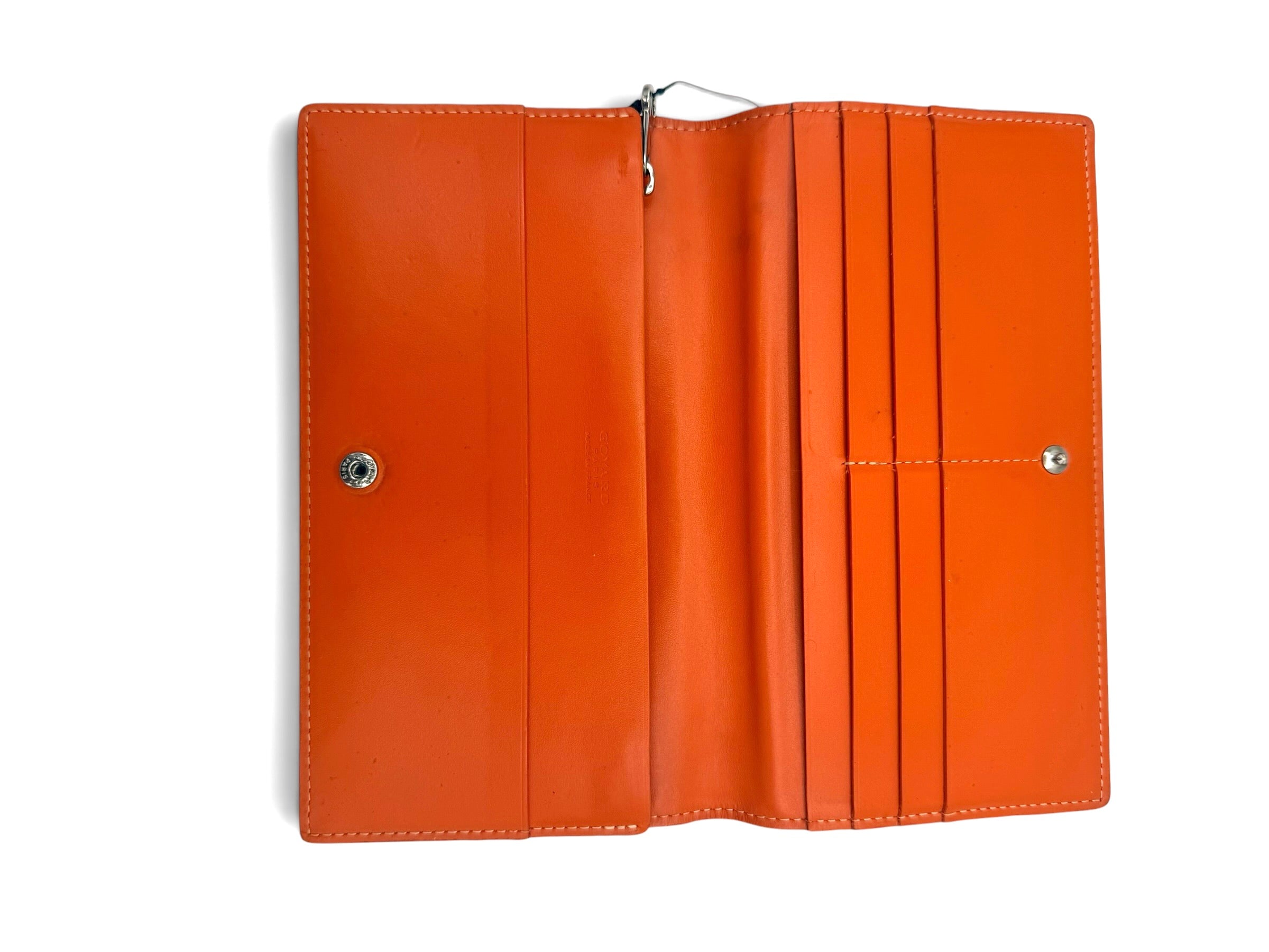 Goyard Richelieu Wallet Orange Goyardine Canvas