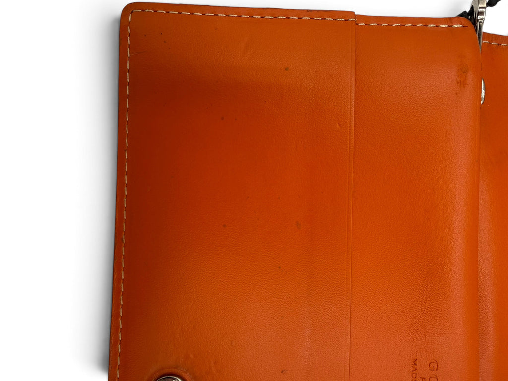 Goyard Richelieu Wallet Orange Goyardine Canvas