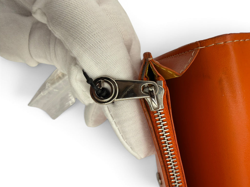 Goyard Richelieu Wallet Orange Goyardine Canvas