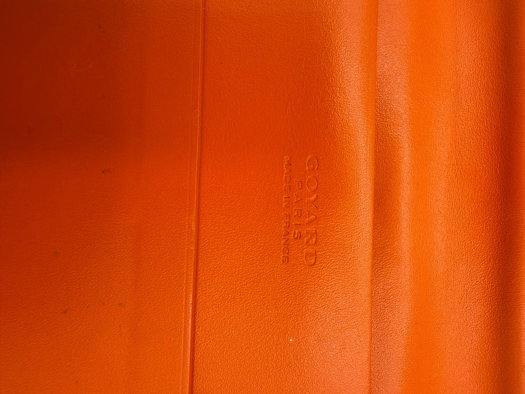 Goyard Richelieu Wallet Orange Goyardine Canvas