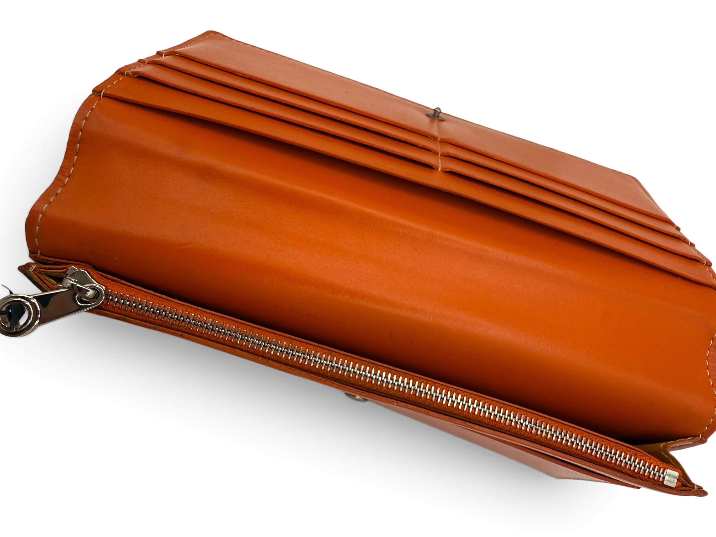 Goyard Richelieu Wallet Orange Goyardine Canvas