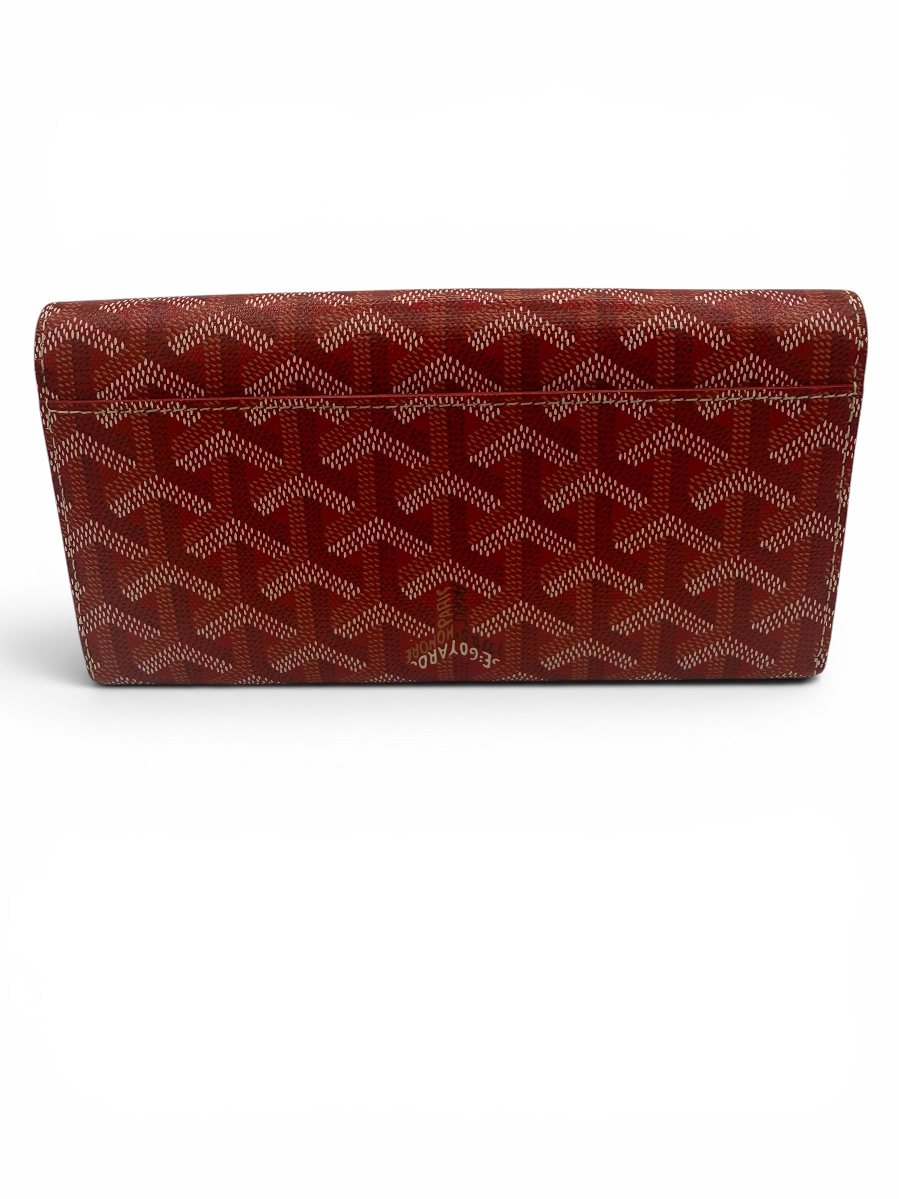 Goyard Red Goyardine Continental Flap Wallet