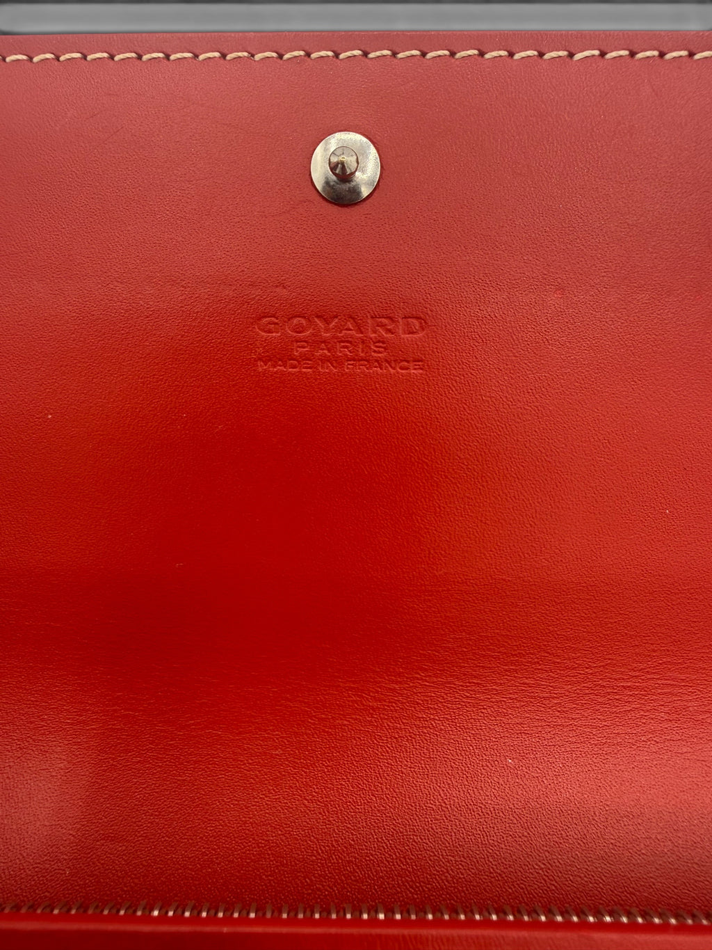 Goyard Red Goyardine Continental Flap Wallet