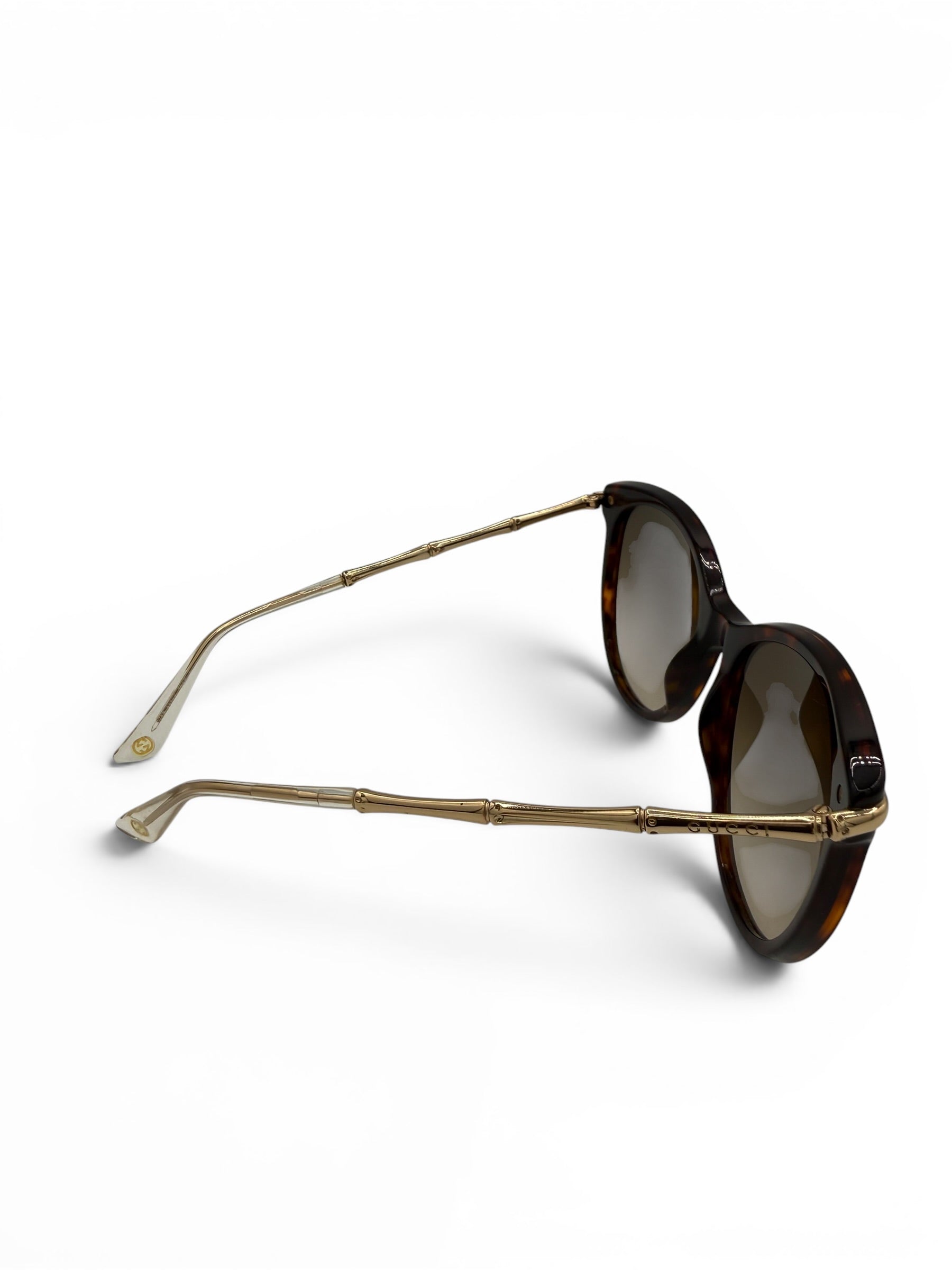Gucci Bamboo Tortoiseshell Shell Sunglasses