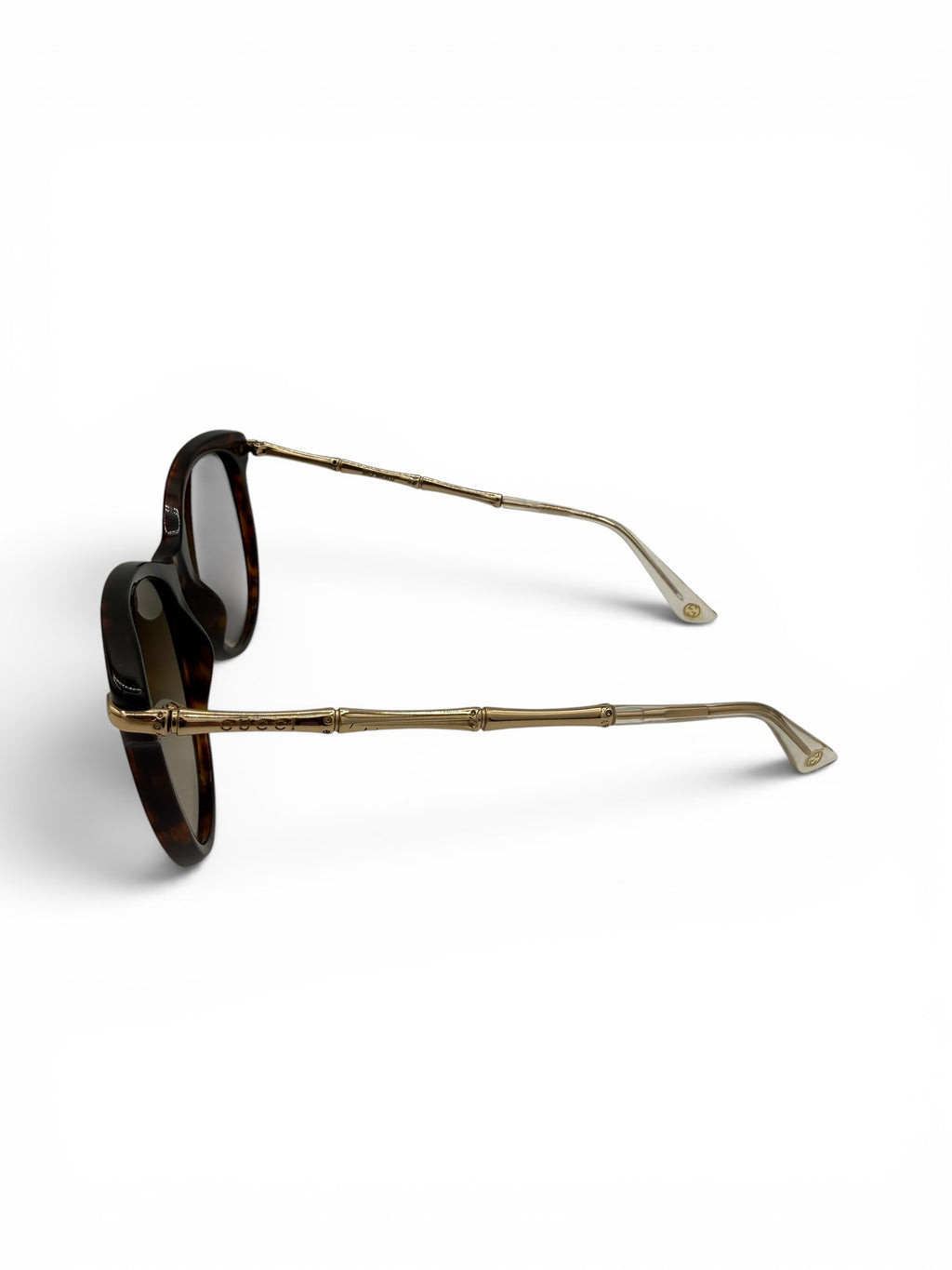 Gucci Bamboo Tortoiseshell Shell Sunglasses
