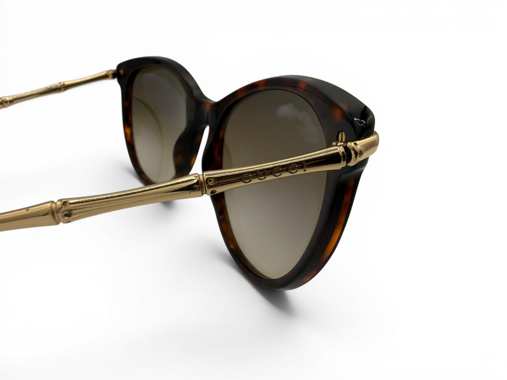 Gucci Bamboo Tortoiseshell Shell Sunglasses