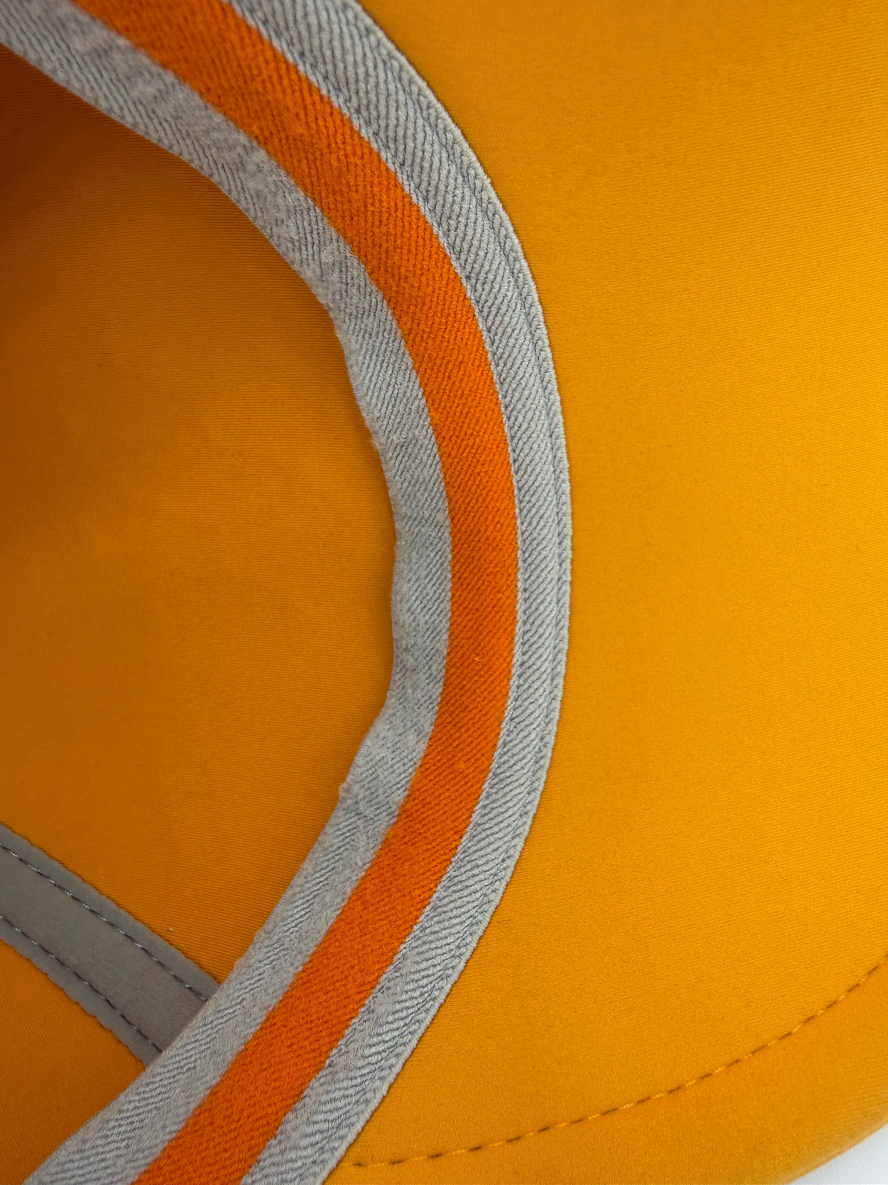 Hermés H Sellier Orange/Yellow Baseball Cap Size M