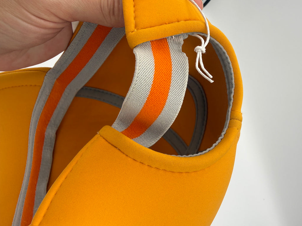 Hermés H Sellier Orange/Yellow Baseball Cap Size M