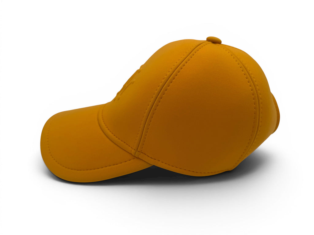 Hermés H Sellier Orange/Yellow Baseball Cap Size M