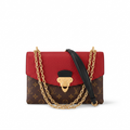 Louis Vuitton Saint Placide Monogram Canvas & Cerise Leather Crossbody Bag