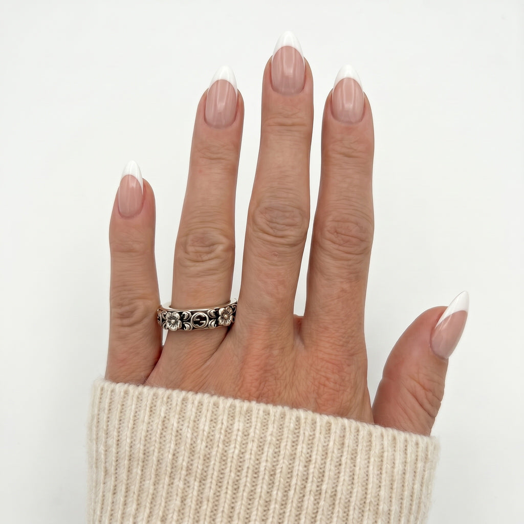 Gucci Interlocking G Bloom Sterling Silver Ring – US Size 5