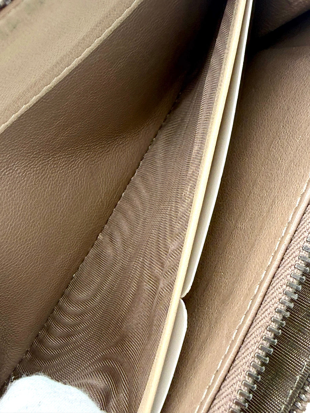 Bottega Veneta Intrecciato Zip Around Wallet In Beige Nappa Leather With Python Trim