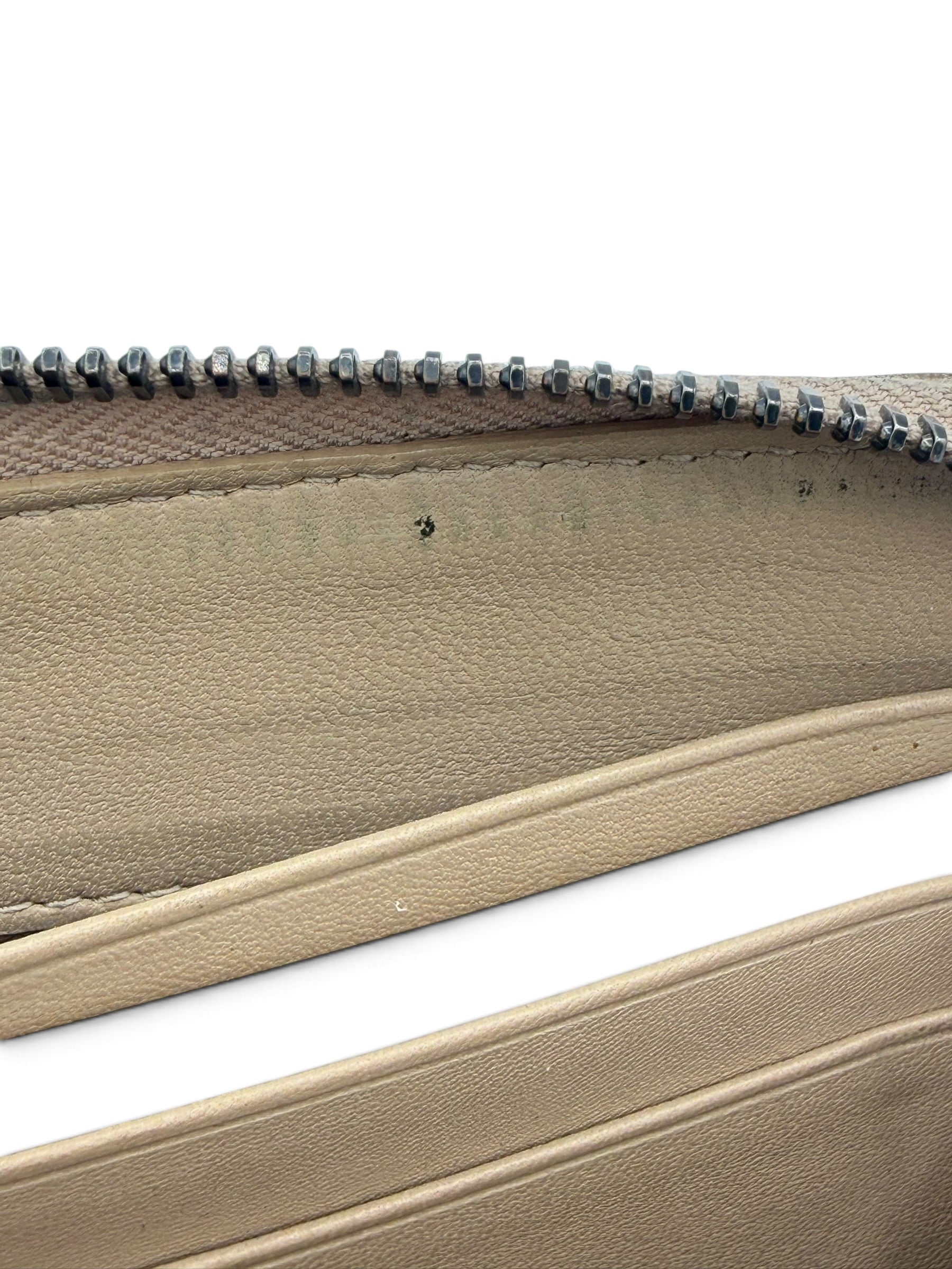 Bottega Veneta Intrecciato Zip Around Wallet In Beige Nappa Leather With Python Trim