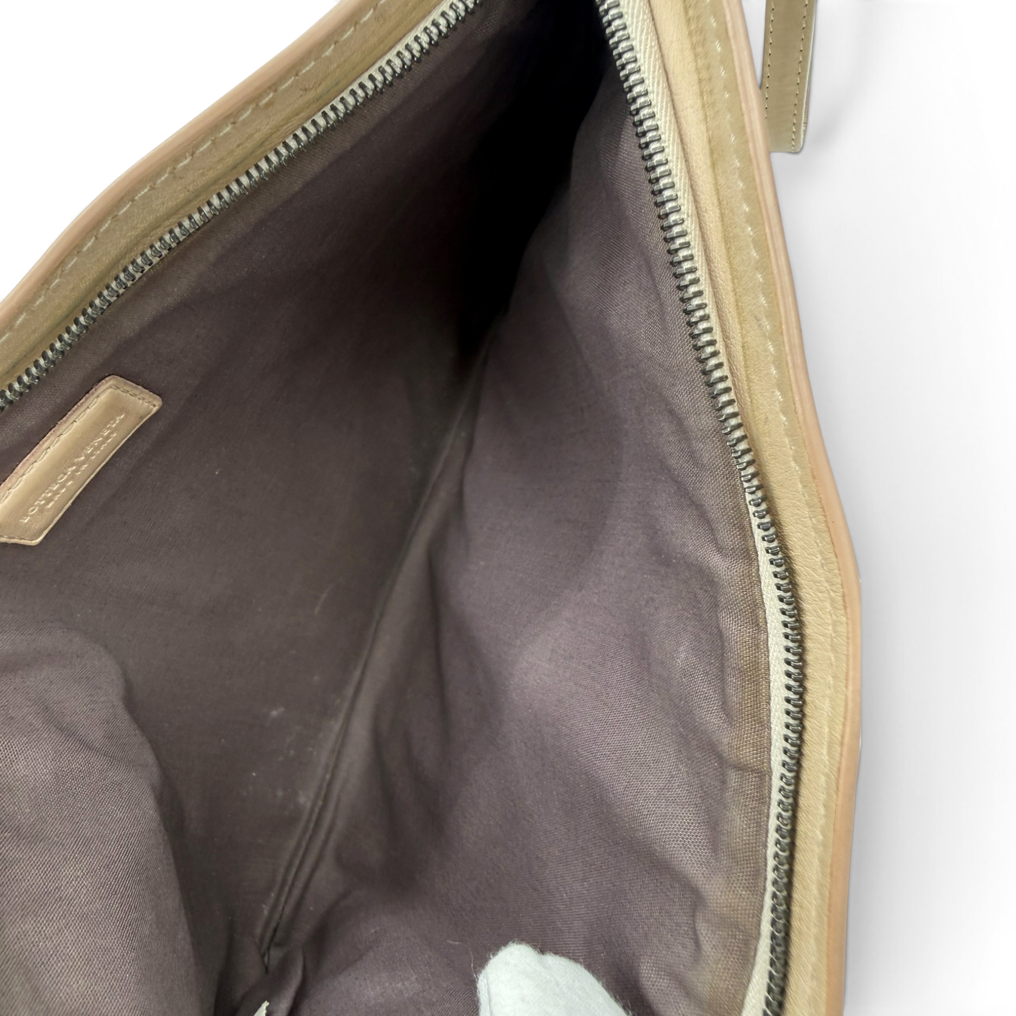 Bottega Veneta Intrecciato Wristlet Clutch Beige/Lime