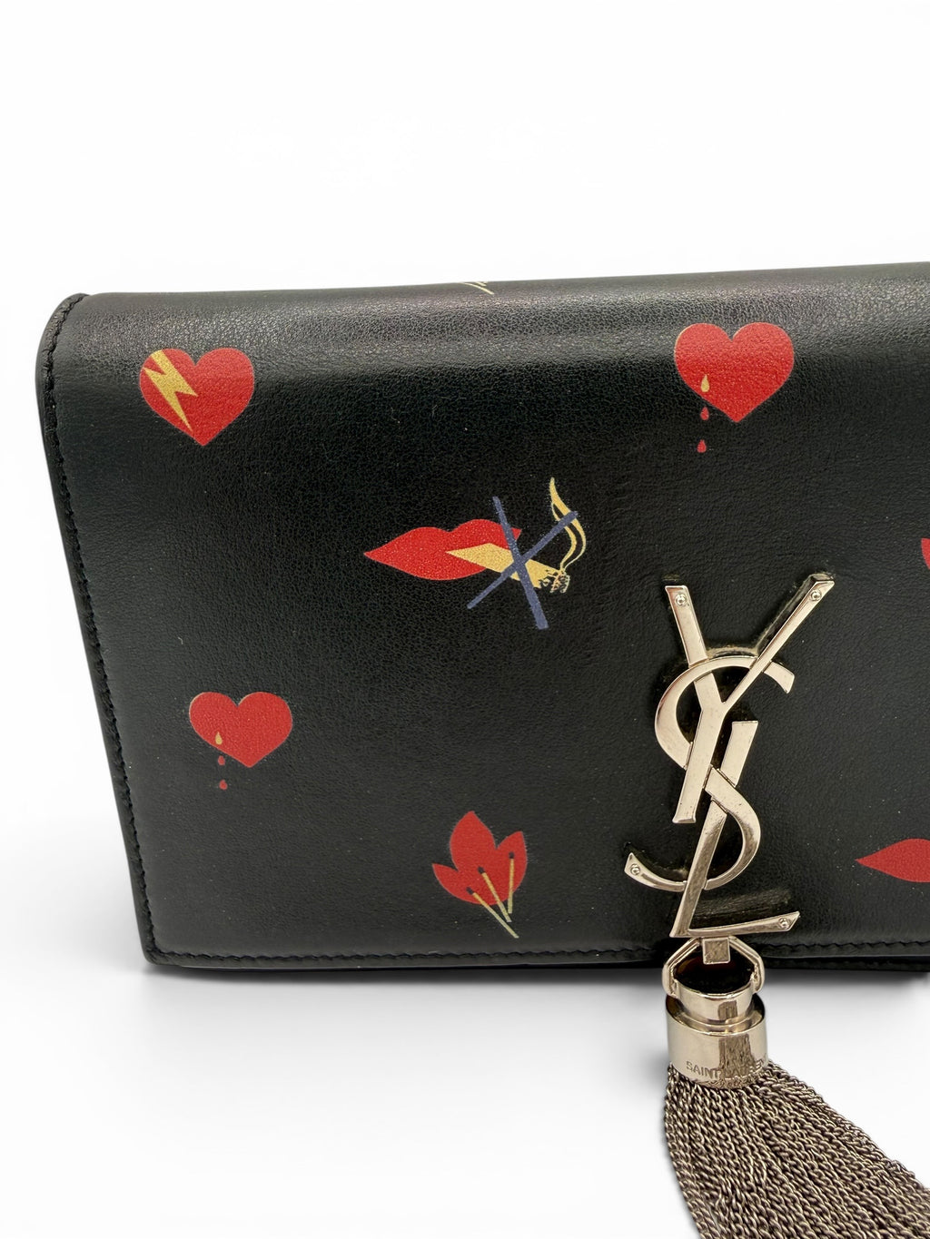 Saint Laurent Kate Tassel Leather Handbag On Chain