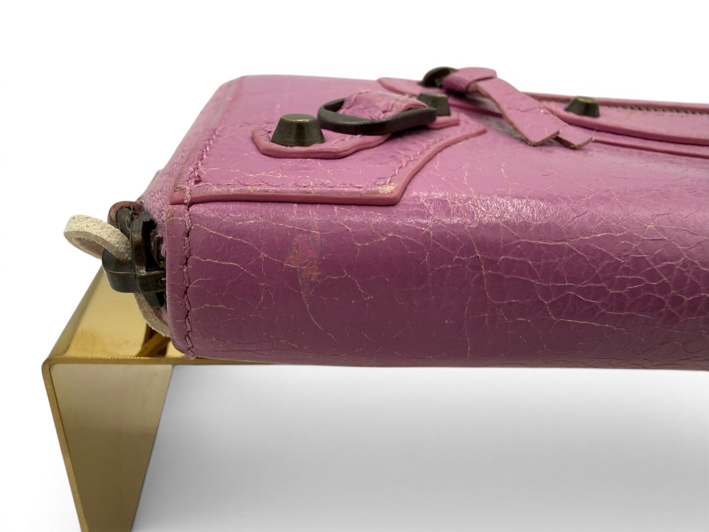 Balenciaga Le City Continental Zip Around Wallet - Hot Pink Lambskin