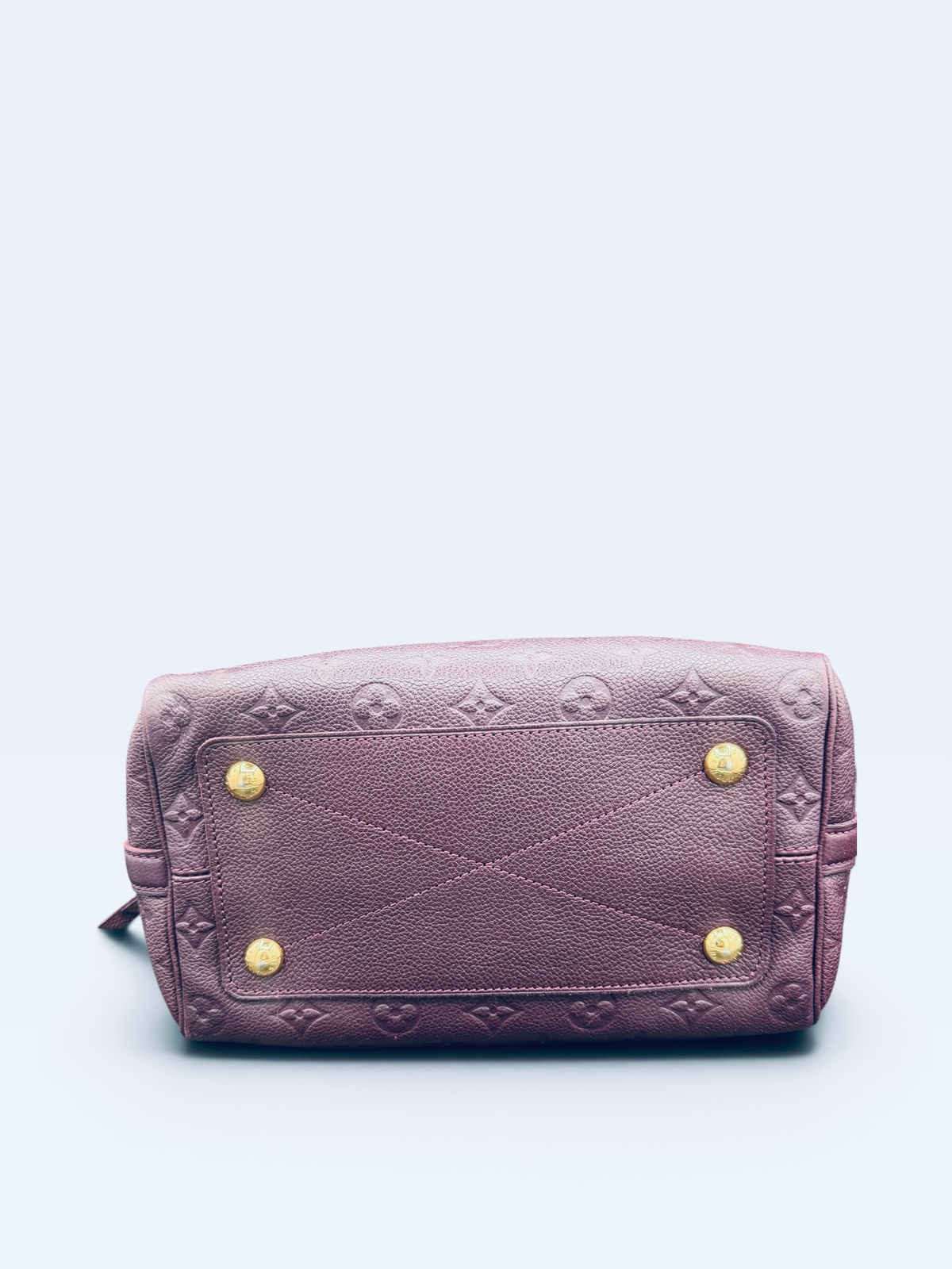 Louis Vuitton Monogram Empreinte Speedy Bandoulière 25 Aube | Purple Leather | COA