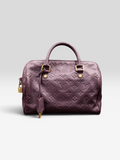 Louis Vuitton Monogram Empreinte Speedy Bandoulière 25 Aube | Purple Leather | COA