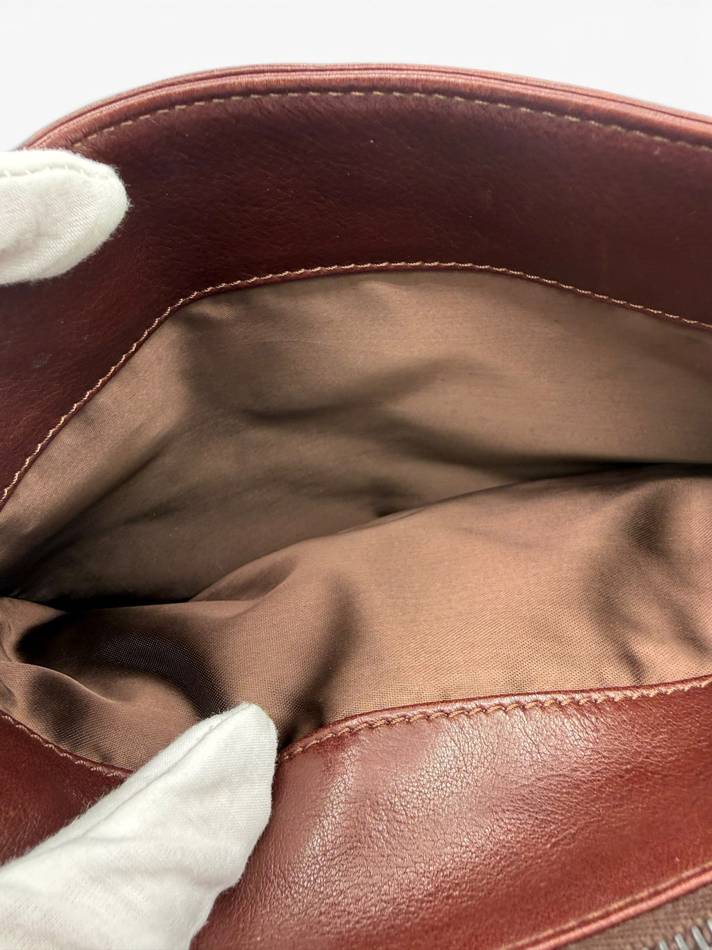 Vintage Chanel 1998 Burgundy Lambskin CC Pocket Tote Bag