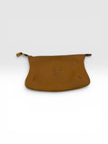 Loewe Large T Pouch in Tan Grained Calfskin Leather