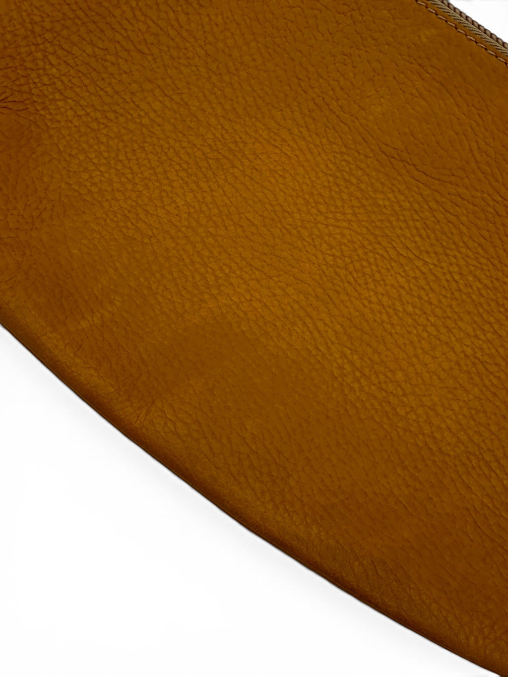 Loewe Large T Pouch in Tan Grained Calfskin Leather