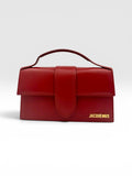 Jacquemus Le Grand Bambino Red Leather Top Handle Bag