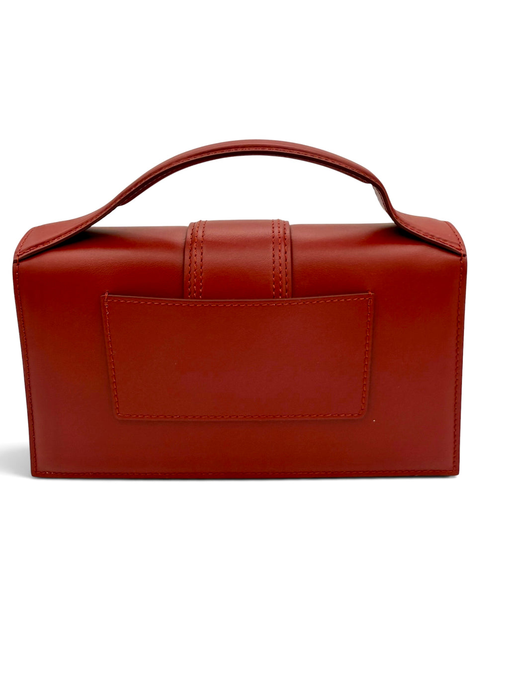 Jacquemus Le Grand Bambino Red Leather Top Handle Bag