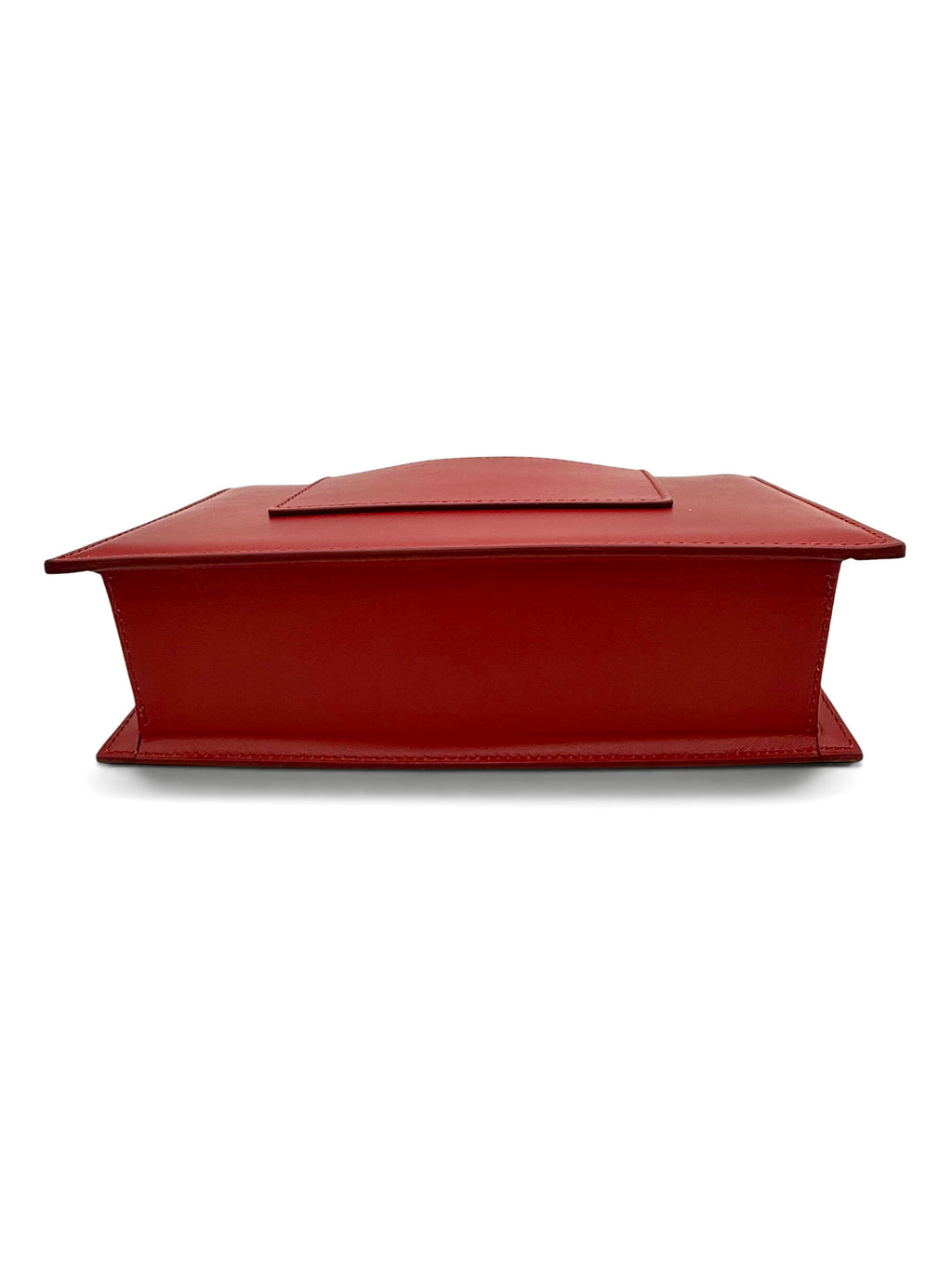 Jacquemus Le Grand Bambino Red Leather Top Handle Bag