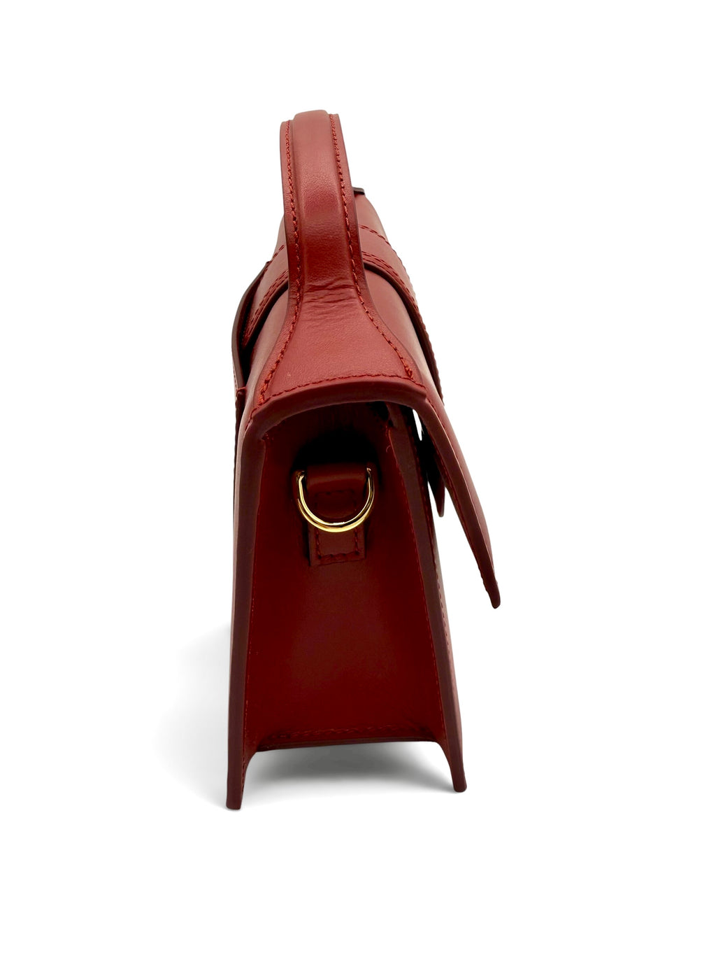 Jacquemus Le Grand Bambino Red Leather Top Handle Bag