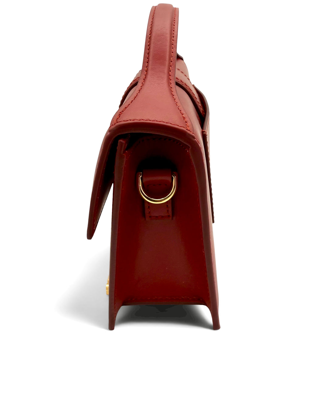 Jacquemus Le Grand Bambino Red Leather Top Handle Bag