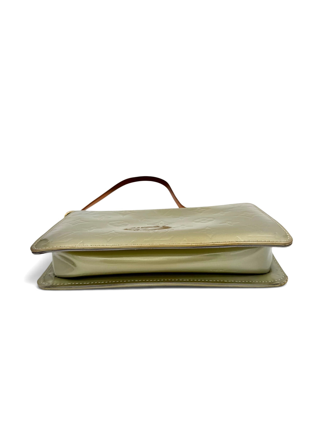 Louis Vuitton Vintage Vernis Lexington Pochette Sage Green Patent Leather