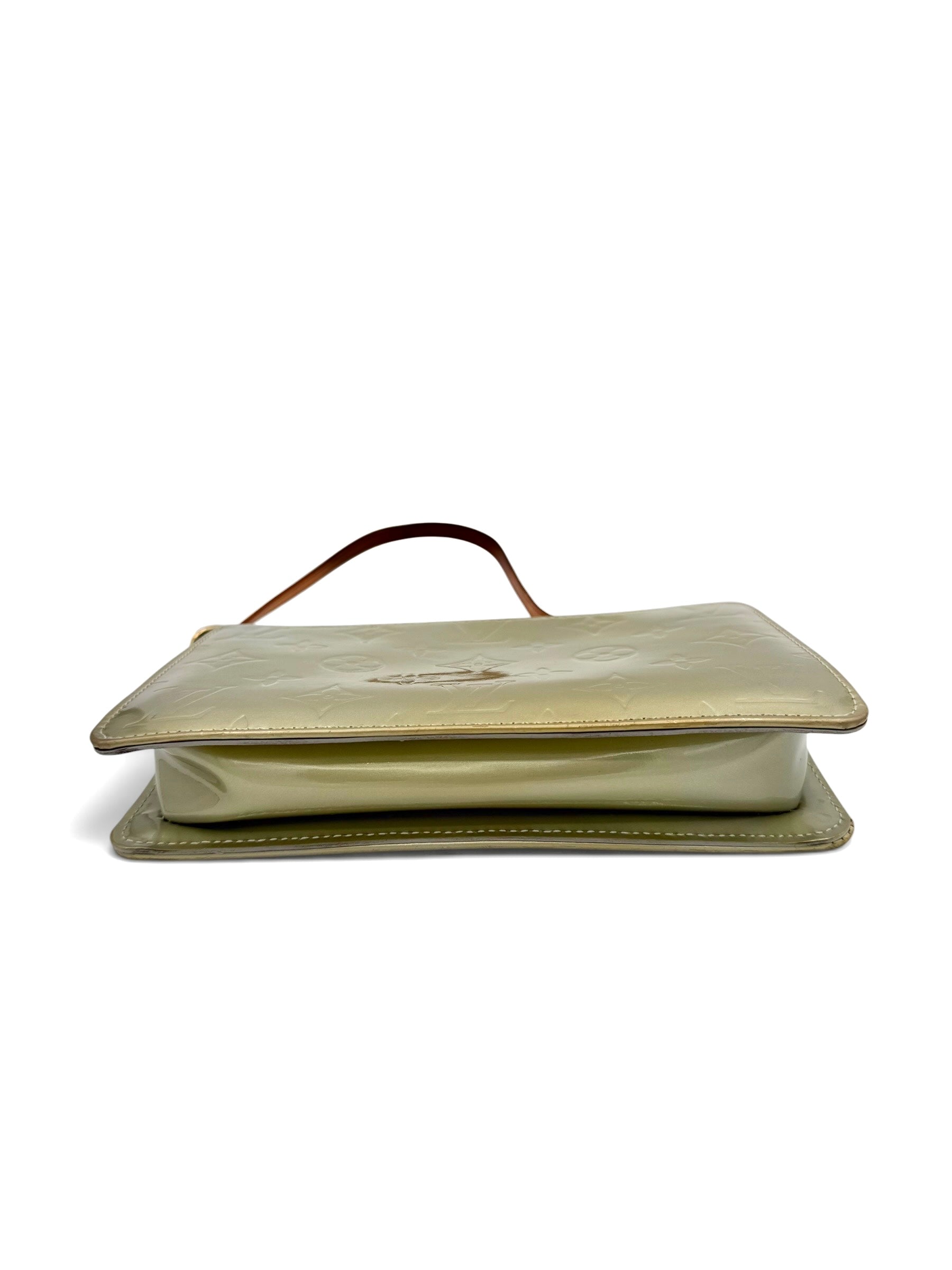 Louis Vuitton Vintage Vernis Lexington Pochette Sage Green Patent Leather