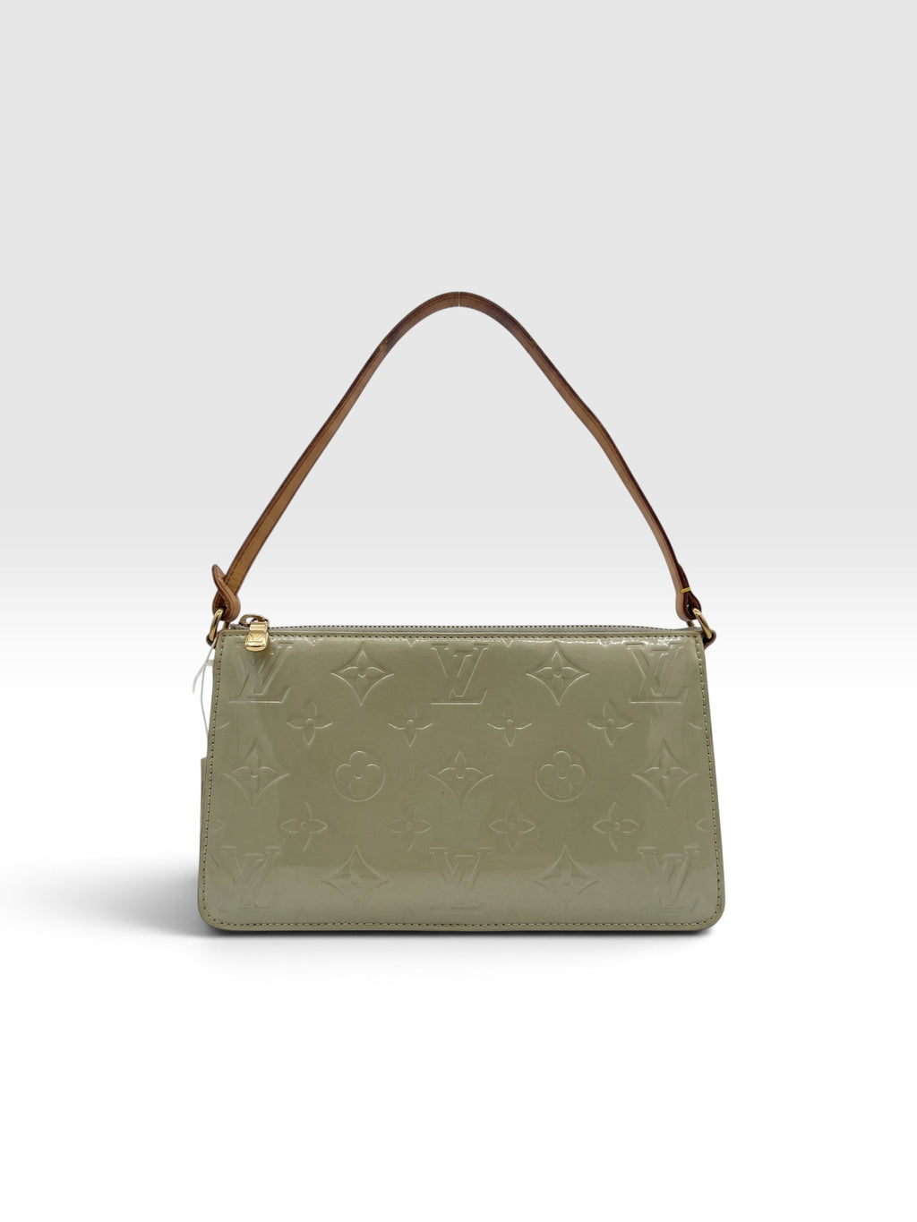 Louis Vuitton Vintage Vernis Lexington Pochette Sage Green Patent Leather