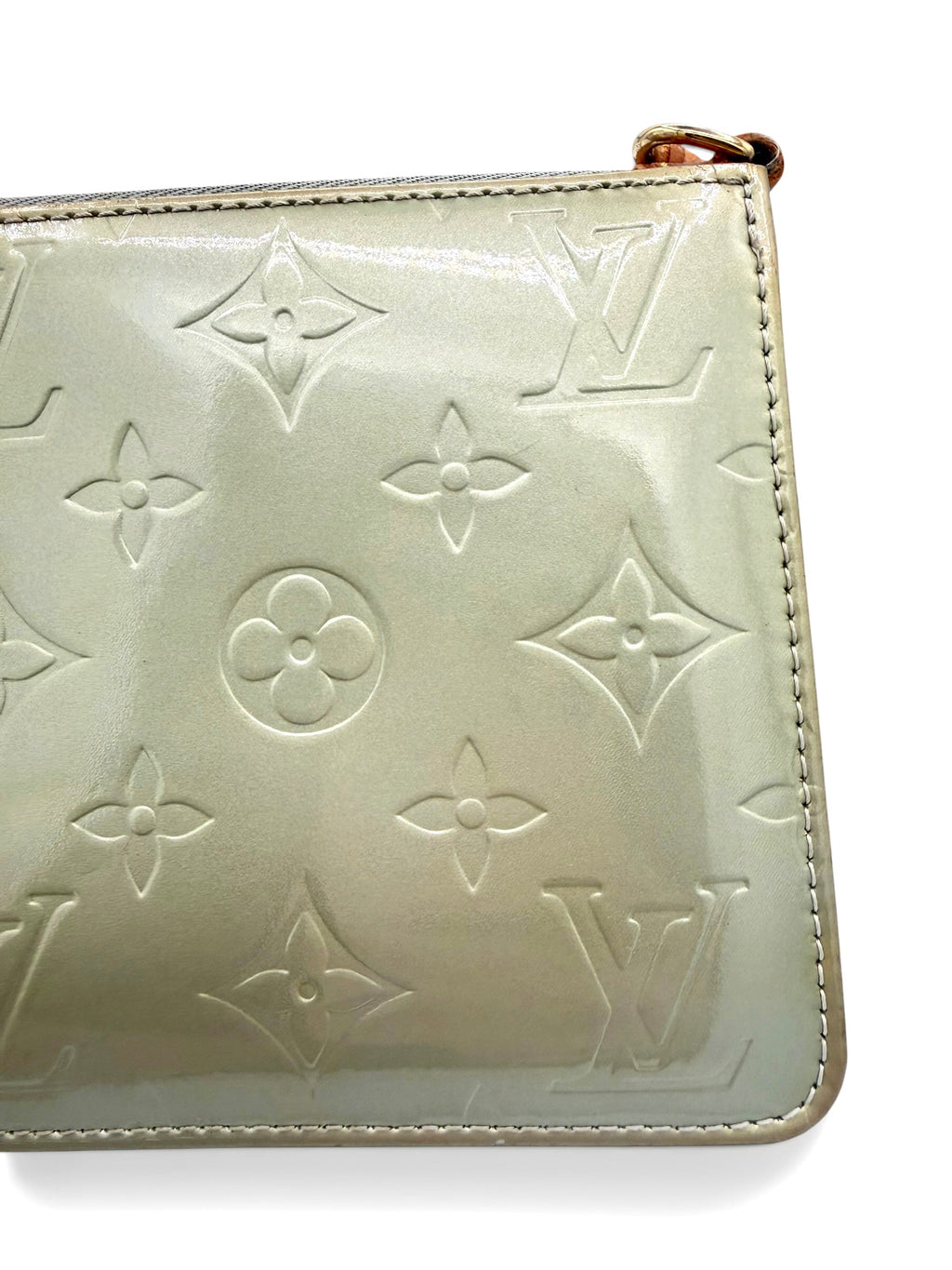 Louis Vuitton Vintage Vernis Lexington Pochette Sage Green Patent Leather
