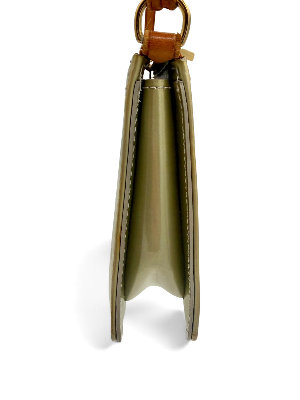 Louis Vuitton Vintage Vernis Lexington Pochette Sage Green Patent Leather