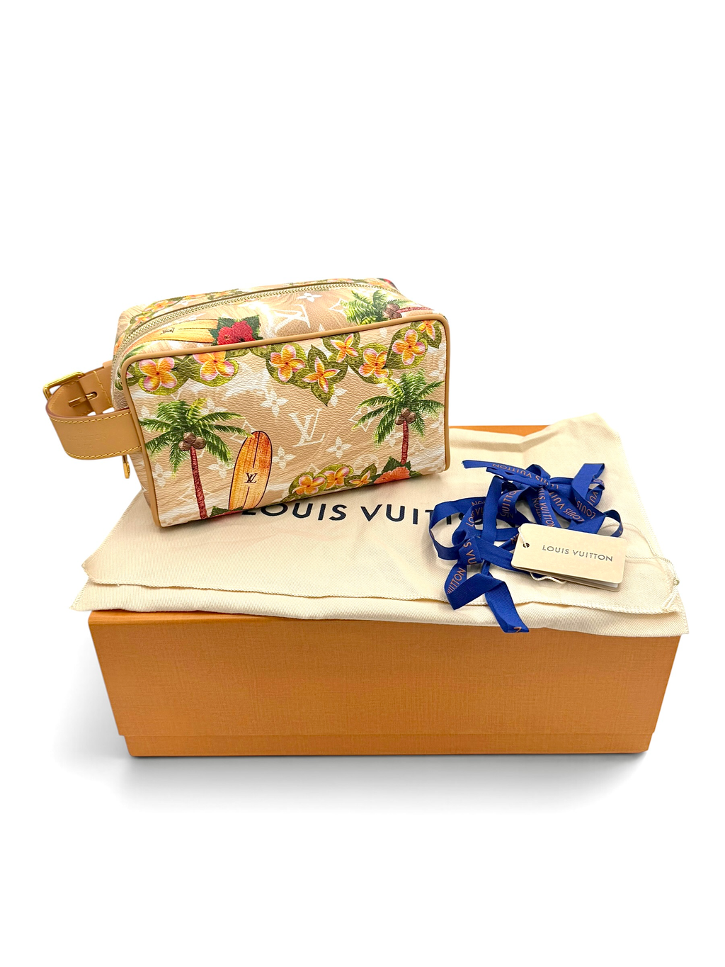 Louis Vuitton Monogram Surfin’ Locker Dopp Kit Sand | Pharrell Pre-Fall 2024