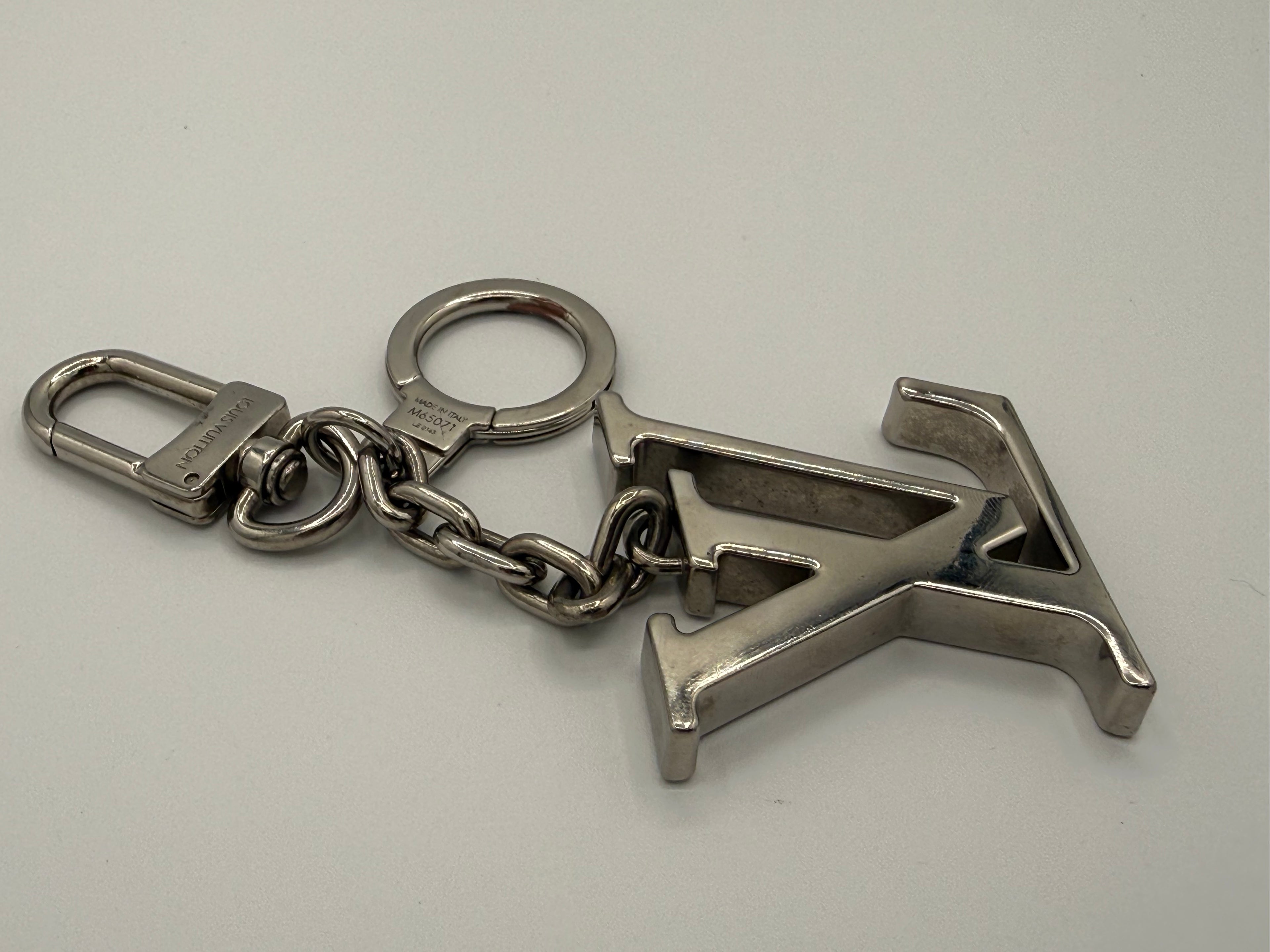 Louis Vuitton LV Bag Charm Silver